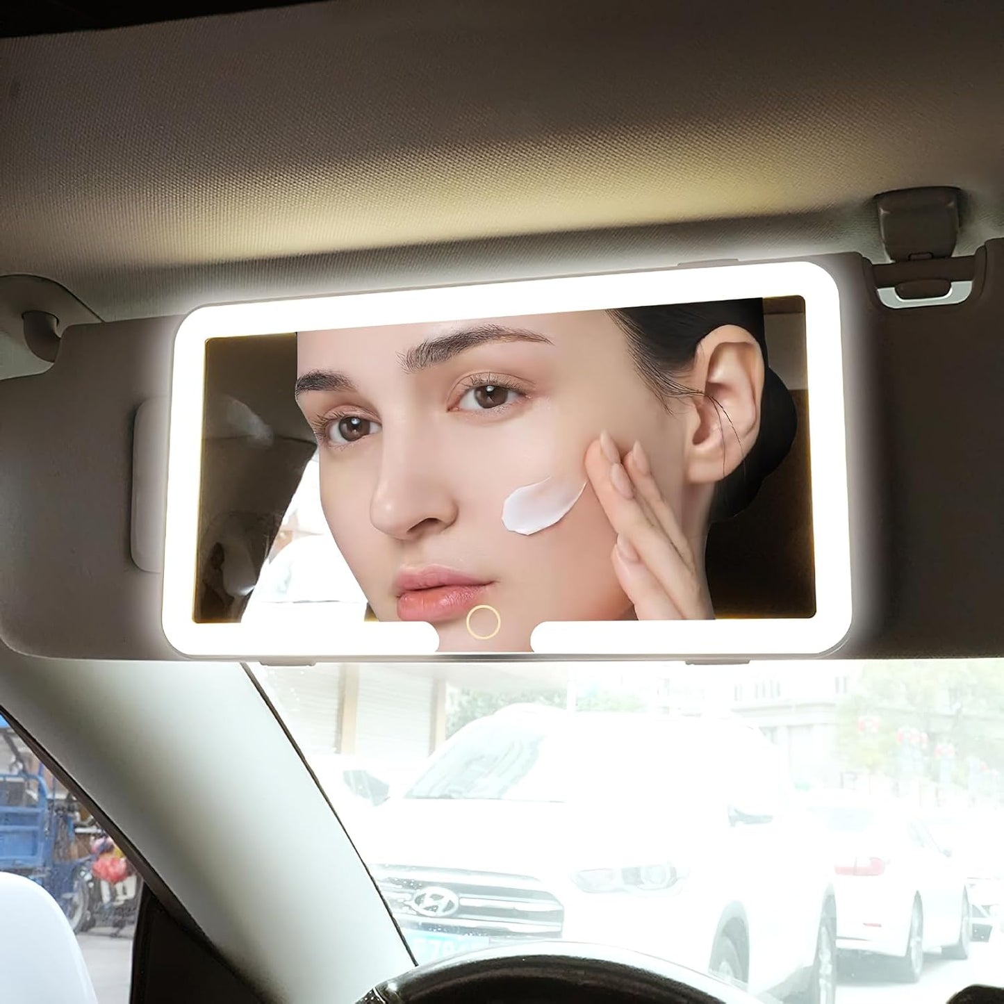 LuxeGlow LED Car Vanity Mirror
