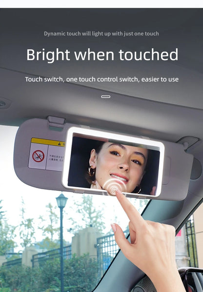 LuxeGlow LED Car Vanity Mirror