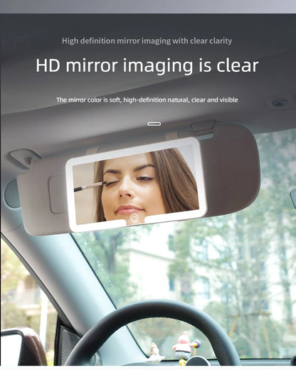 LuxeGlow LED Car Vanity Mirror